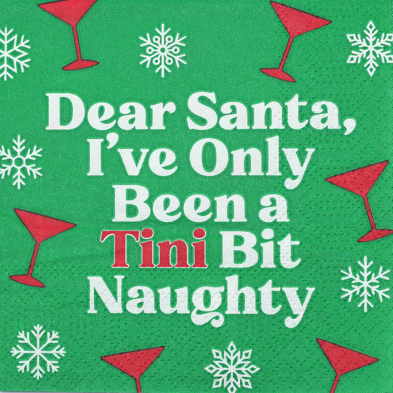 Santa MarTINI Cocktail Napkin
