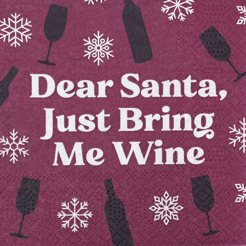 Santa Wine Cocktail Napkin