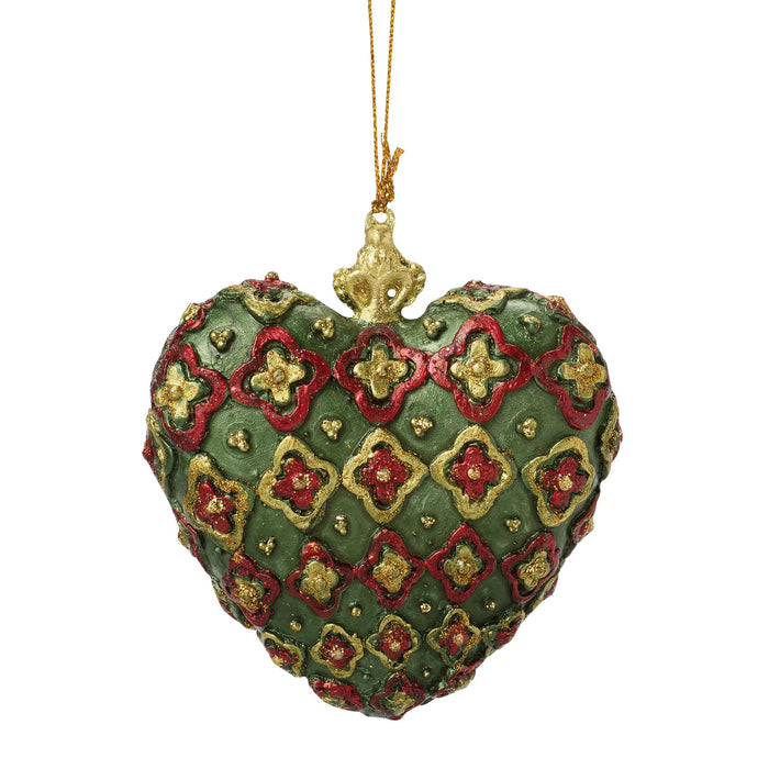 Classic Heart Orn Green
