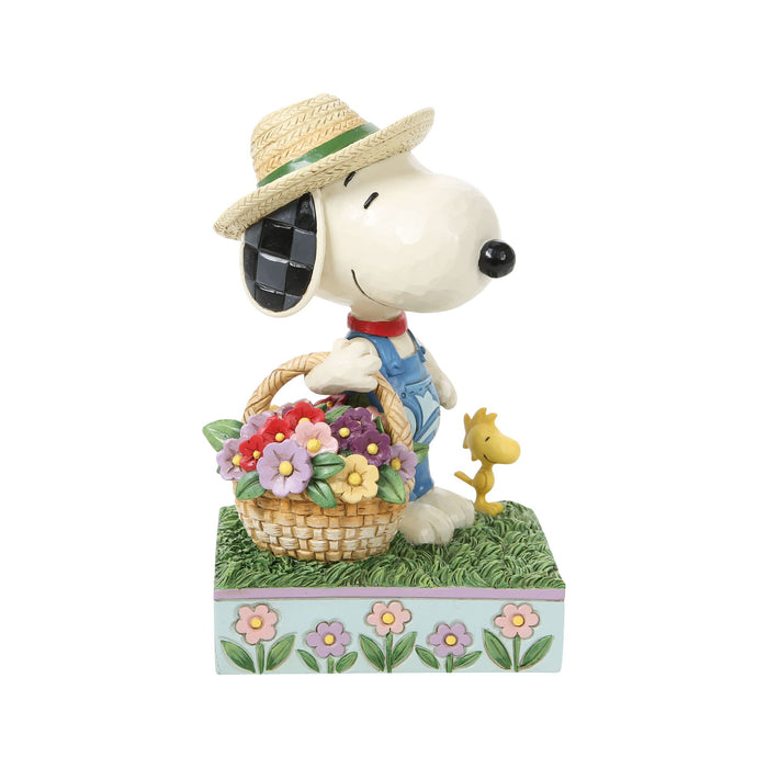 Snoopy Holding Flower Basket