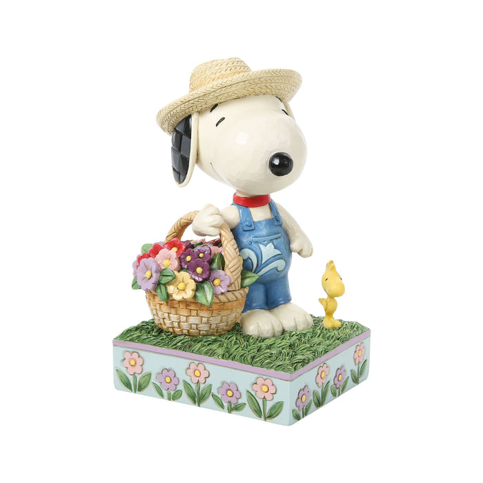 Snoopy Holding Flower Basket