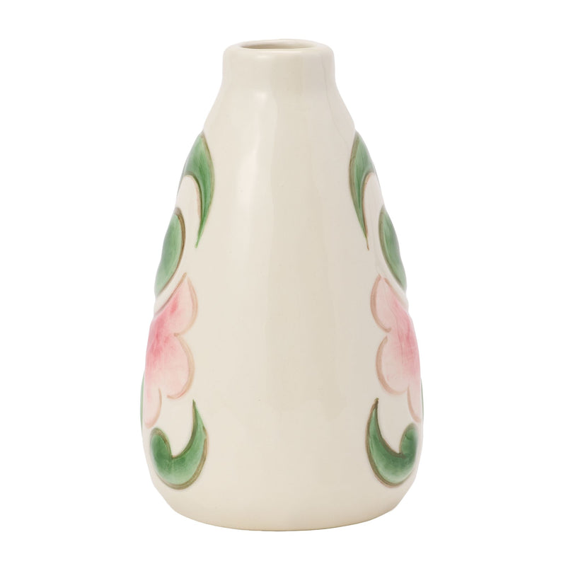 Cream with Floral Vase