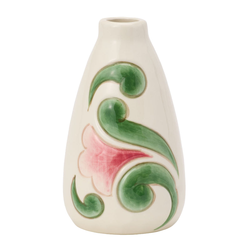 Cream with Floral Vase