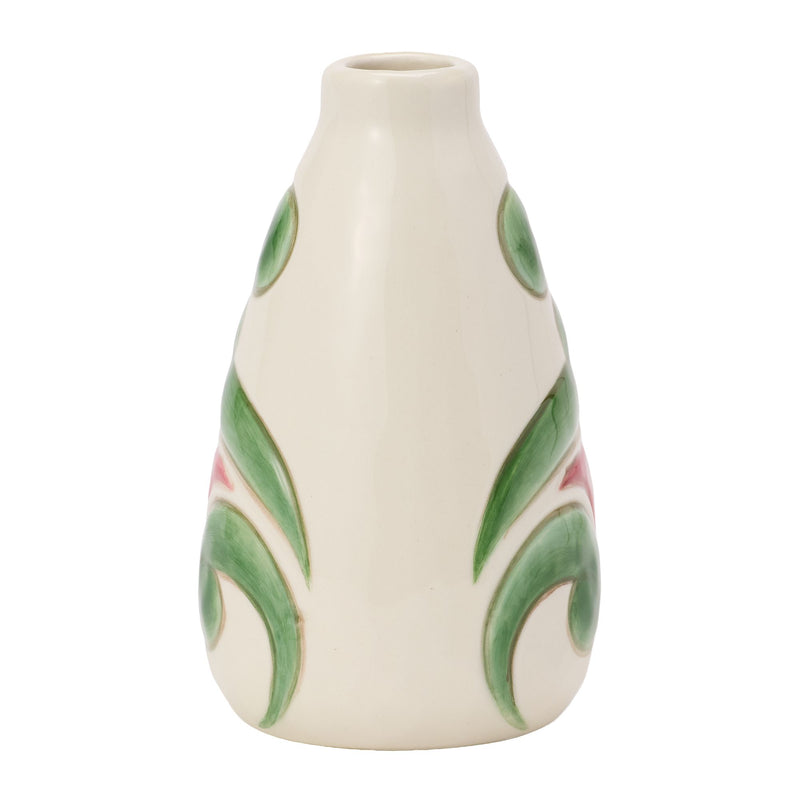 Cream with Floral Vase
