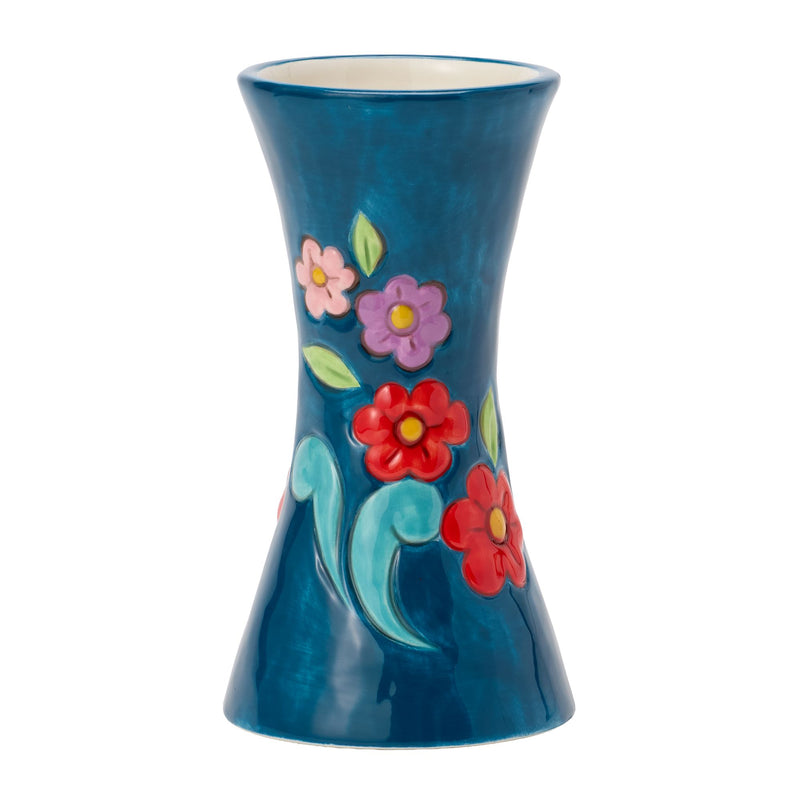 Blue with Floral Vase