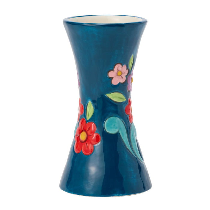 Blue with Floral Vase