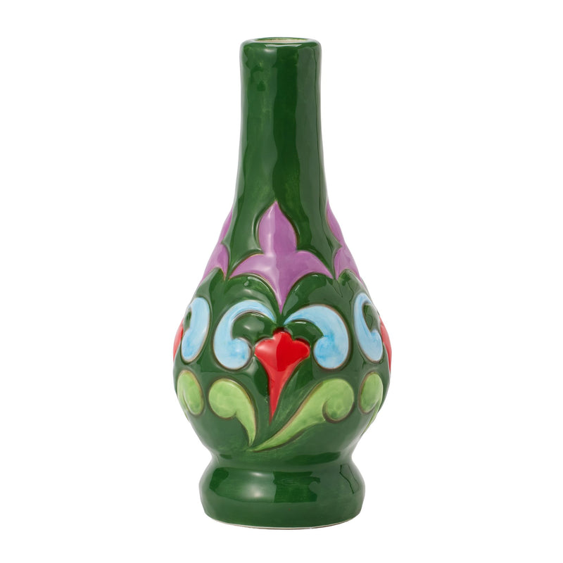 Green with Floral Vase