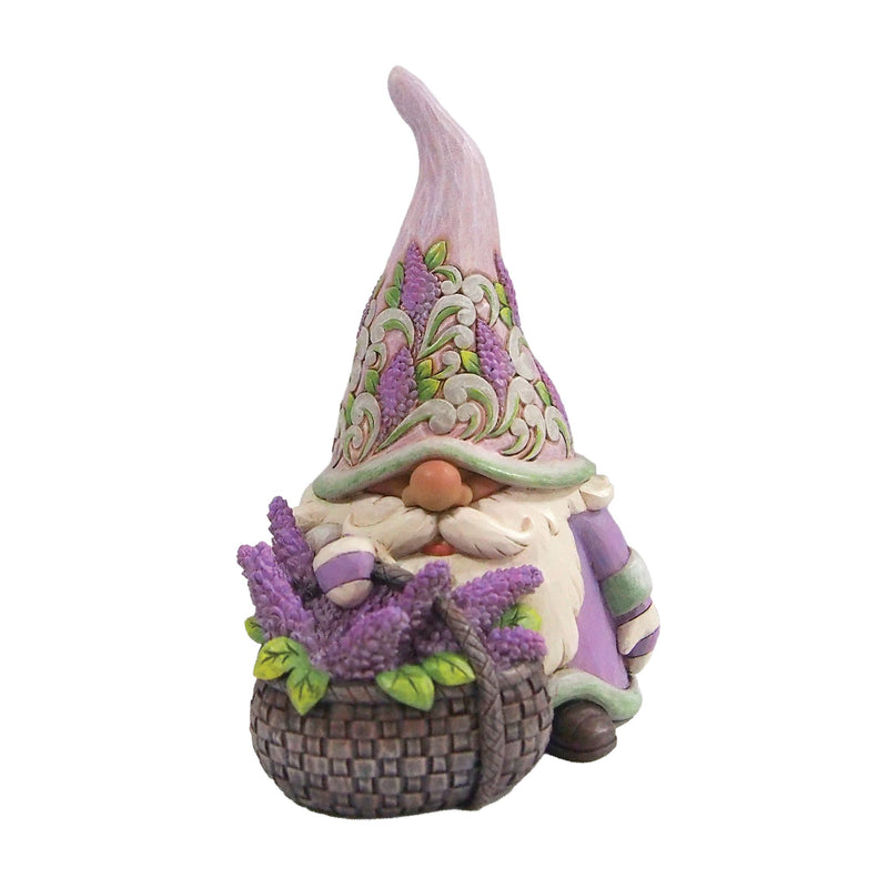 Gnome with Basket of Lilac Fig