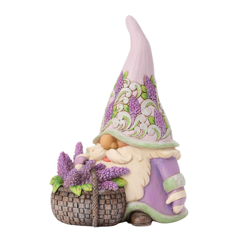 Gnome with Basket of Lilac Fig