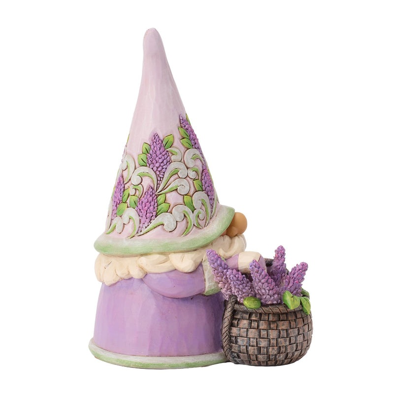 Gnome with Basket of Lilac Fig