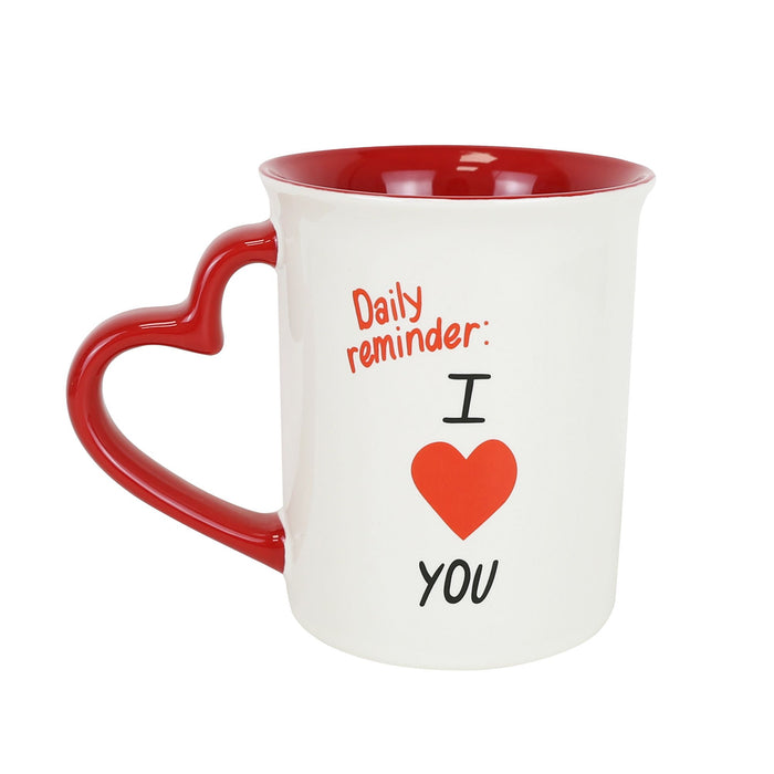 You are Loved Heart Handle Mug