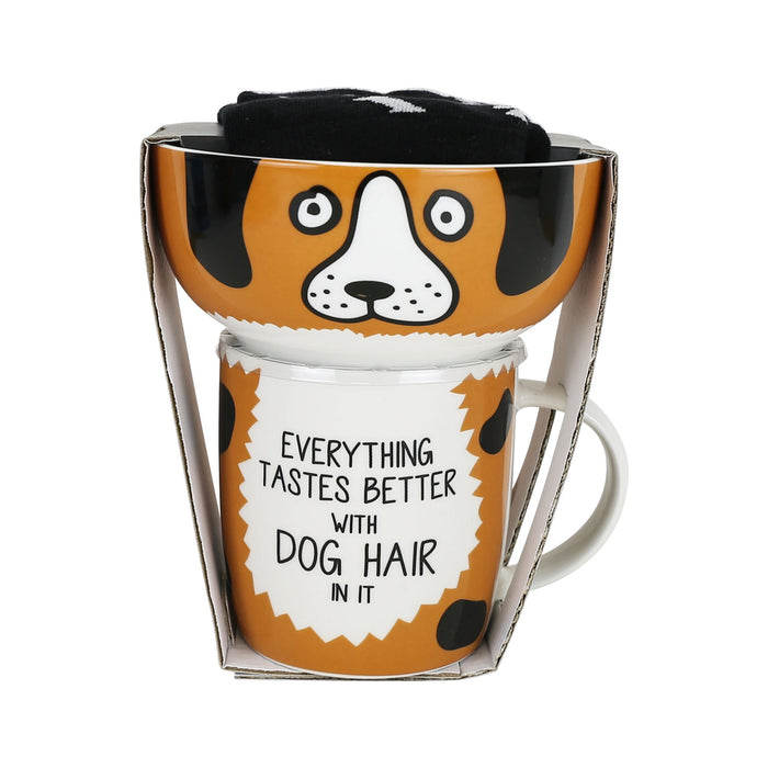 Mug Socks Bowl Dog lover Set