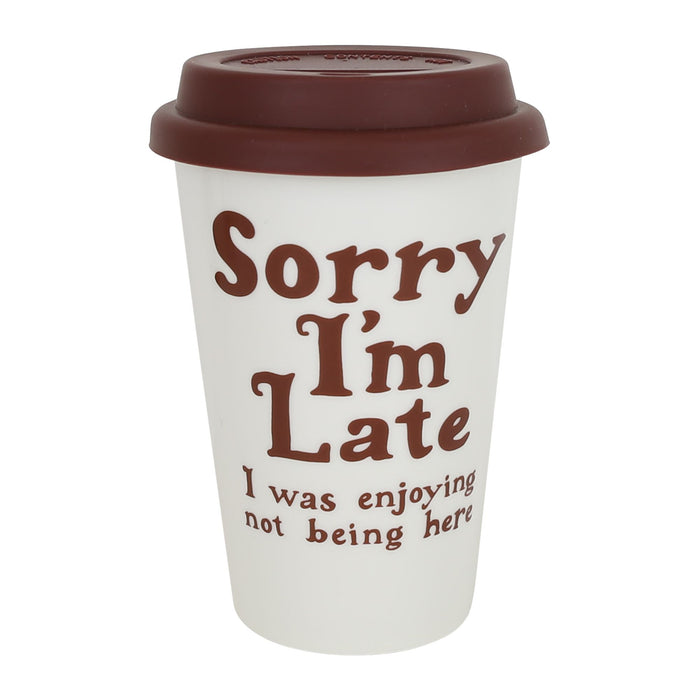 I'm  Late Travel Mug Key Set