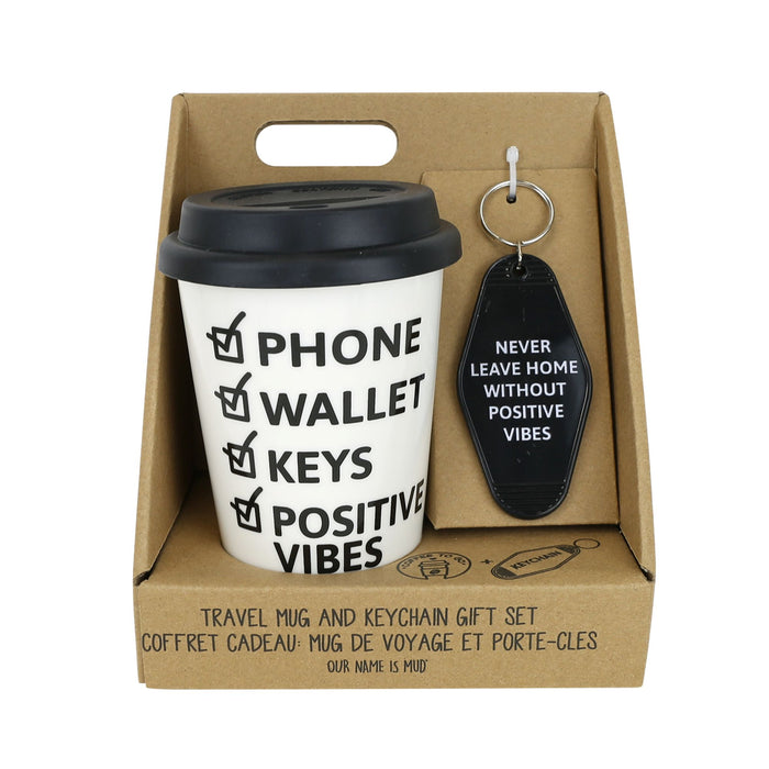Phone Wallet Mug Key Set