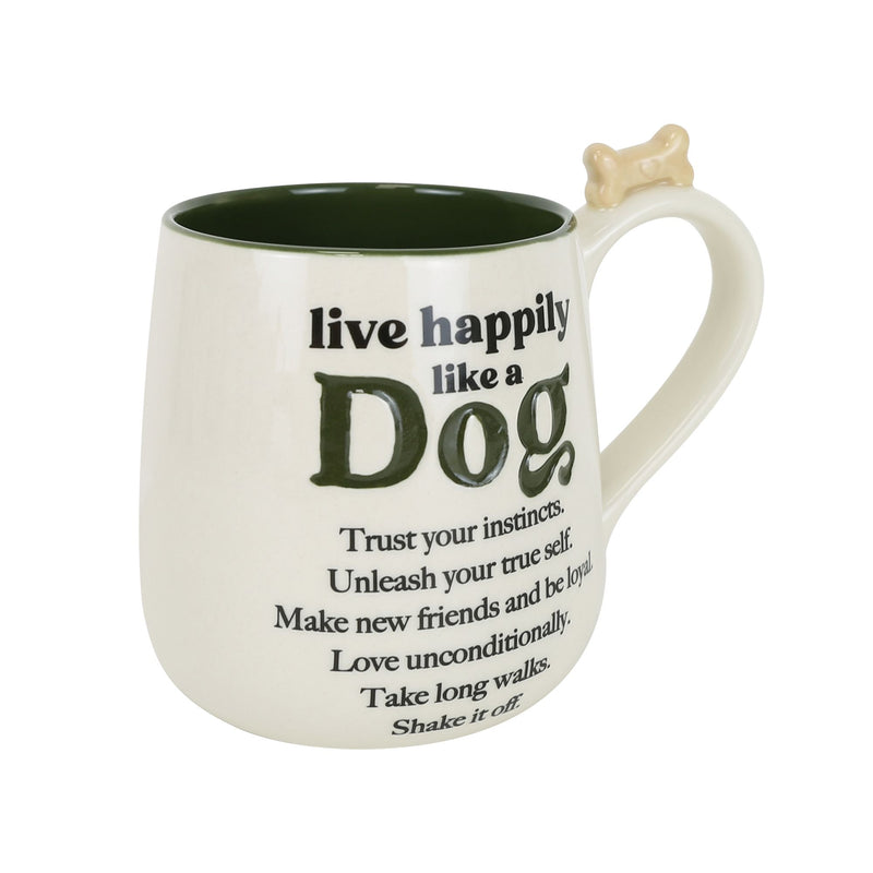 Happy Dog Artisan Mug