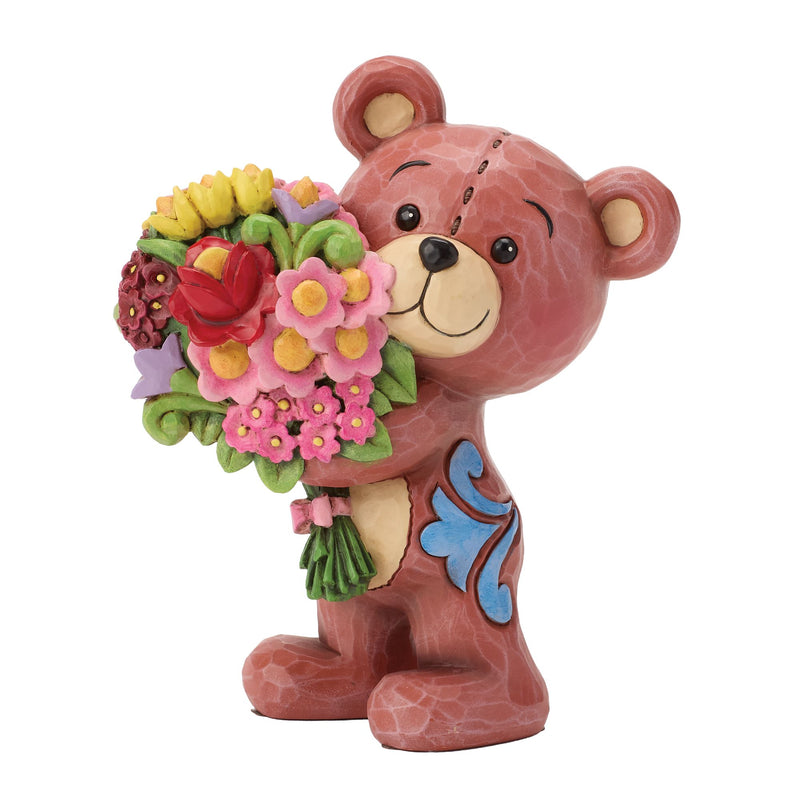 Teddy Bear with Bouquet