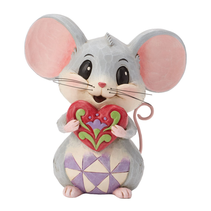 Mouse Holding a Heart