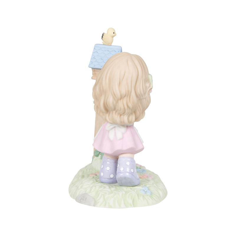Girl with Birdhouses Figurine