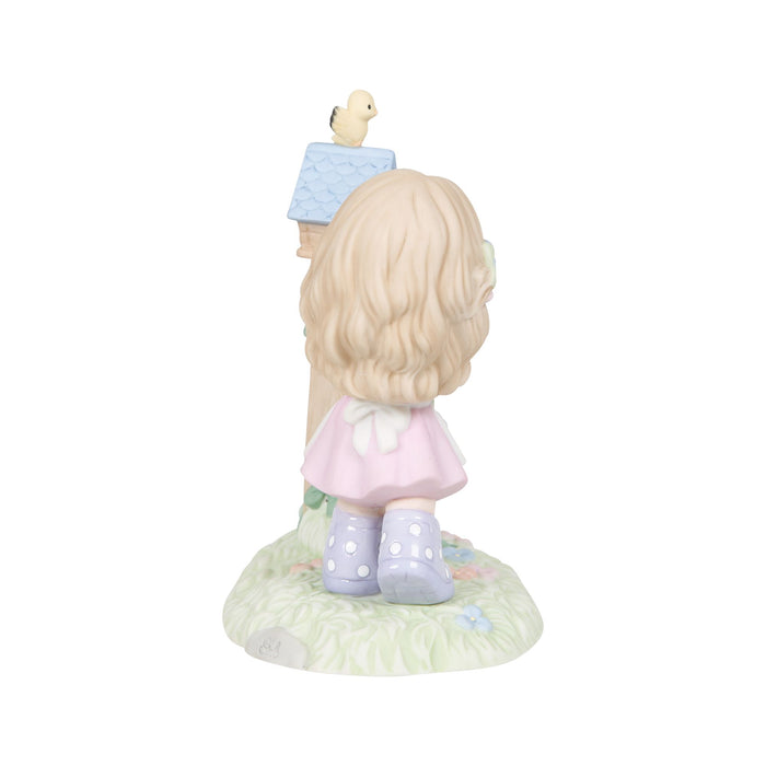 Girl with Birdhouses Figurine