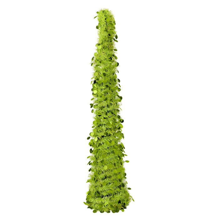 Green Curved Sequin Tree