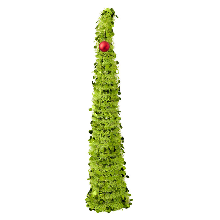 Green Curved Sequin Tree