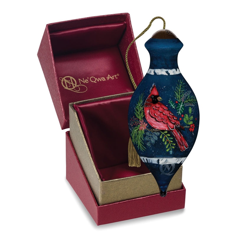 Birch Cardinal Ornament