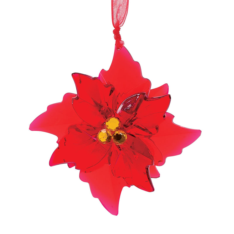 Mini Poinsettia Orn, 2 Asst
