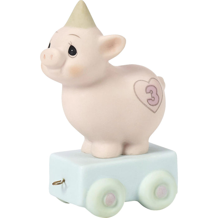 Bday Train Piggy Age 3 Fig