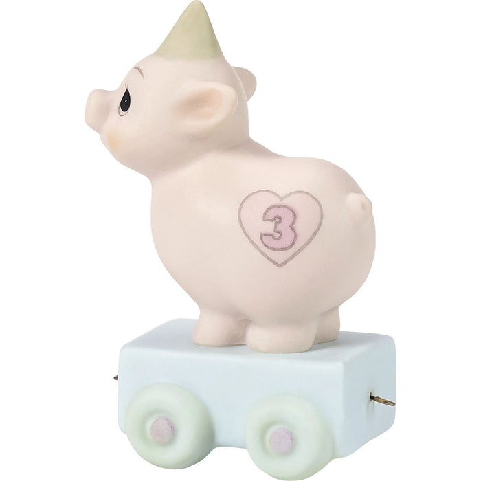 Bday Train Piggy Age 3 Fig