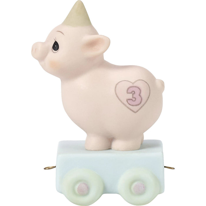 Bday Train Piggy Age 3 Fig