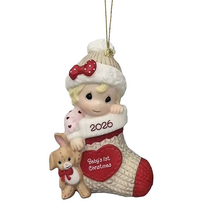 Dated 2026 Baby Girl Ornament