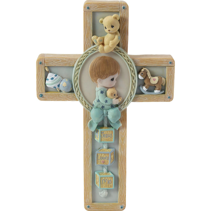 Boy Praying/Bear Plaque