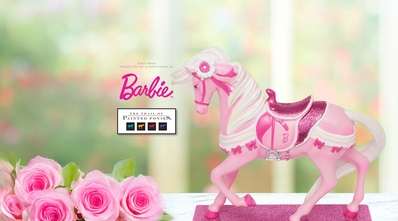 Enesco Gift Shop Trail of Painted Ponies Barbie Horse figurine