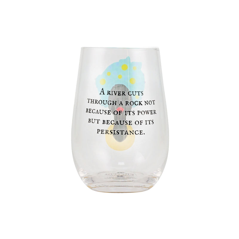 River Cuts Stemless Glass