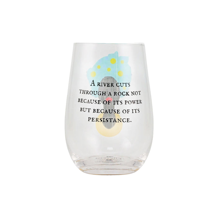 River Cuts Stemless Glass
