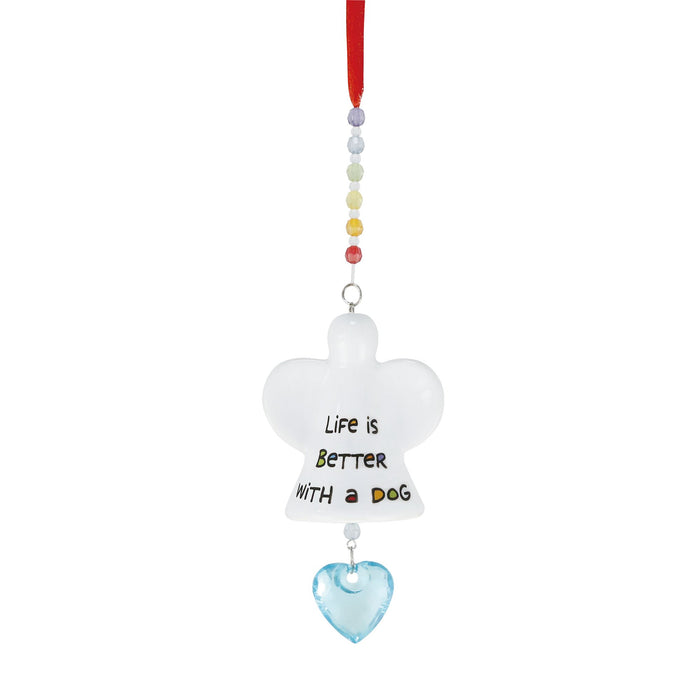 Cuppa Dog Mom Angel Ornament