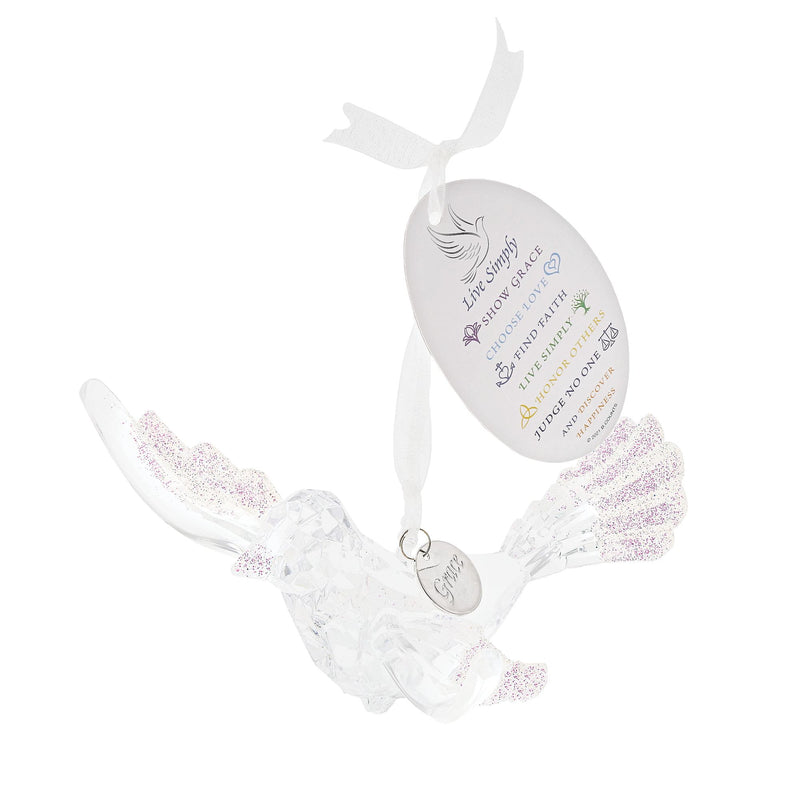 Live Simply Dove Ornament